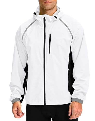 Bikewa Men's Packable Cycling Rain Jacket