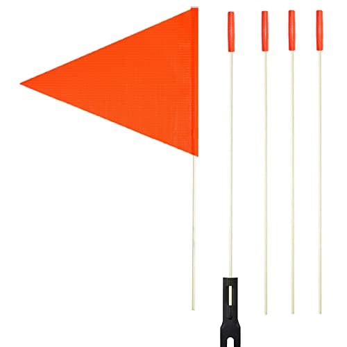 Uelfbaby Upgraded 6 Ft High Visibility Bike Flag