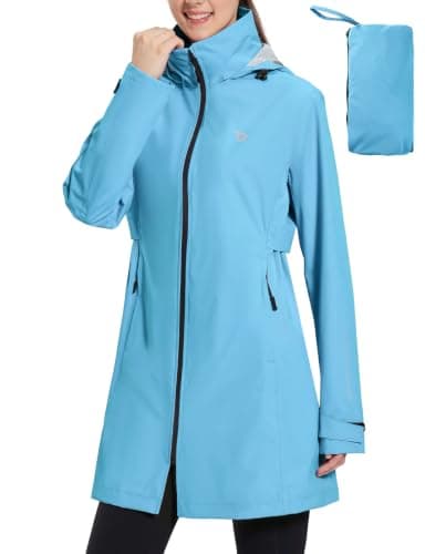 baleaf Women's Long Rain Coat (XXL)