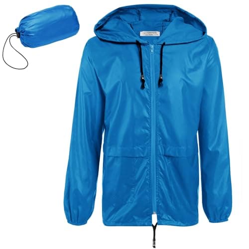 COOFANDY Cycling Rain Jacket With Hood