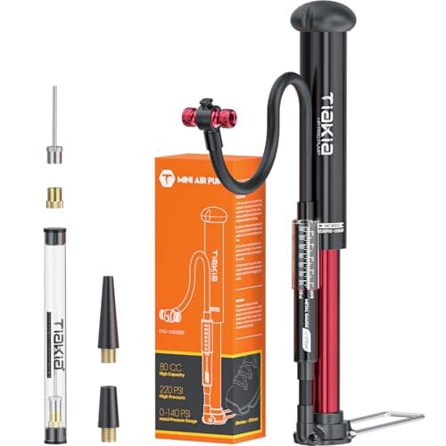 Tiakia Mini Bike Floor Pump with Gauge