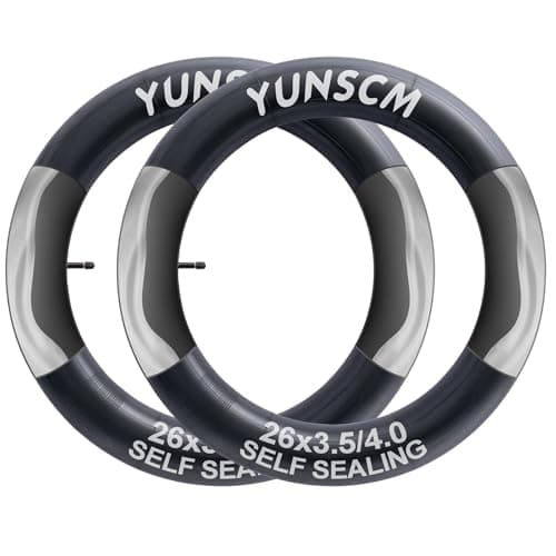 YunSCM 26 x 4.0 Self-Sealing Fat Bike Tubes, 2 Pack