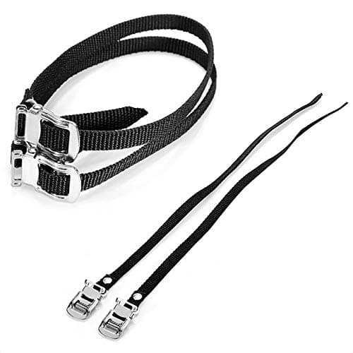 VANICE Heavy Duty Toe Straps with Steel Buckle