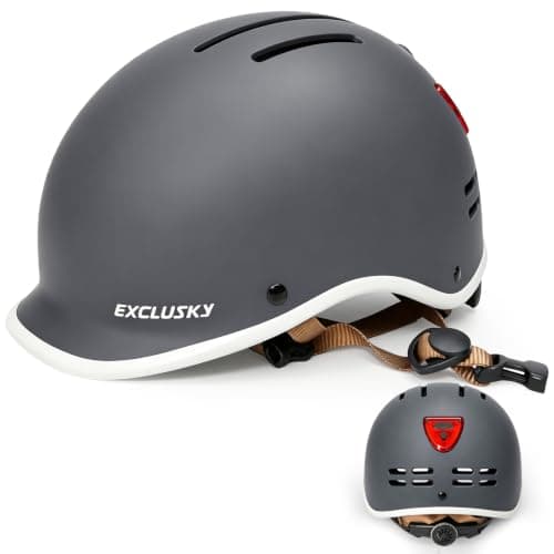 EXCLUSKY Adult Helmet with Rear LED Light