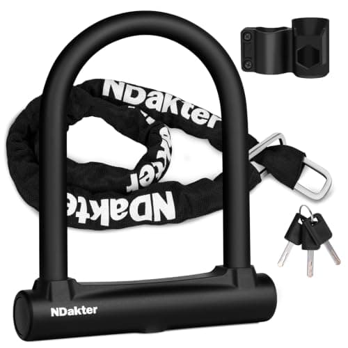 NDakter 18mm U-Lock with 4 ft Chain