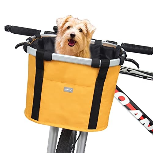 RAYMACE Folding Quick-Release Handlebar Basket