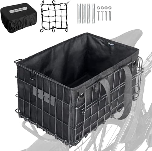 RAYMACE Folding Rear Bike Basket