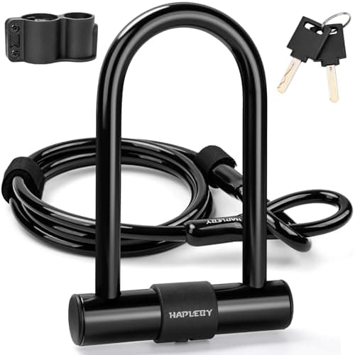 Hapleby 0.55 Inch U-Lock with 6ft Cable