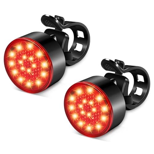 Ascher USB Rechargeable LED Tail Lights 2 Pack