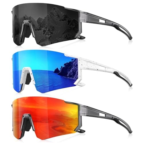 Foliful Sports Polarized Sunglasses (3 Pack)