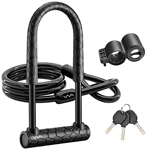 VVA Long Shackle U-Lock with 4 ft Cable