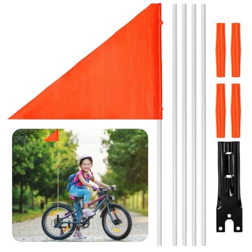 MAQIHAN 5.5 Ft Bike Safety Flag with Pole