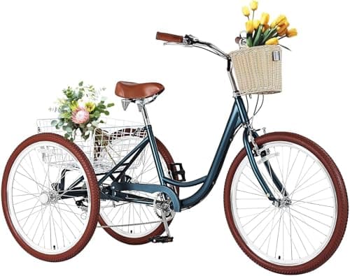 AkiiGer 7-Speed Adult Tricycle