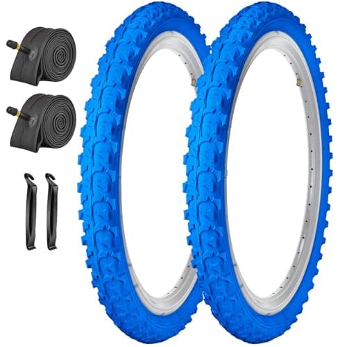 SIMEIQI 2 Pack 20 x 1.95 Mountain Tires and Tubes