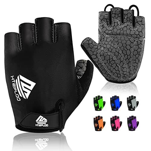HTZPLOO Half-Finger Padded Bike Gloves
