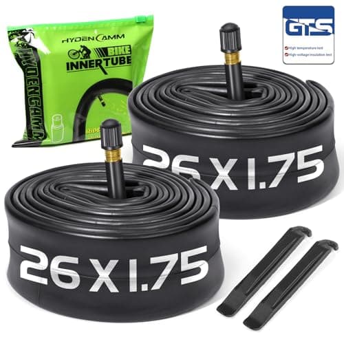 Hydencamm 26 x 1.75/2.125 Bike Tubes, 32mm Schrader, 2 Pack