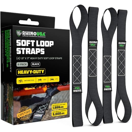 Rhino USA Soft Loop Straps, 4 Pack