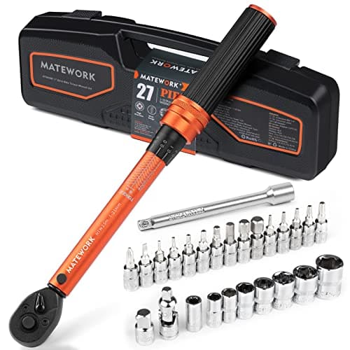 Matework 27 Piece 1/4 Inch Bike Torque Wrench Set