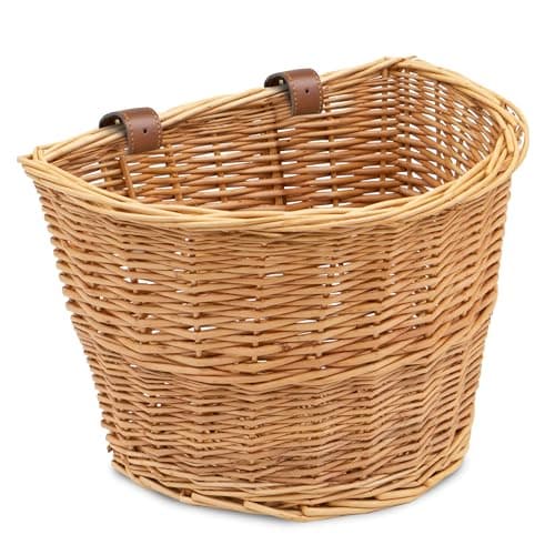 ProSource Wicker Bike Basket Front Cargo
