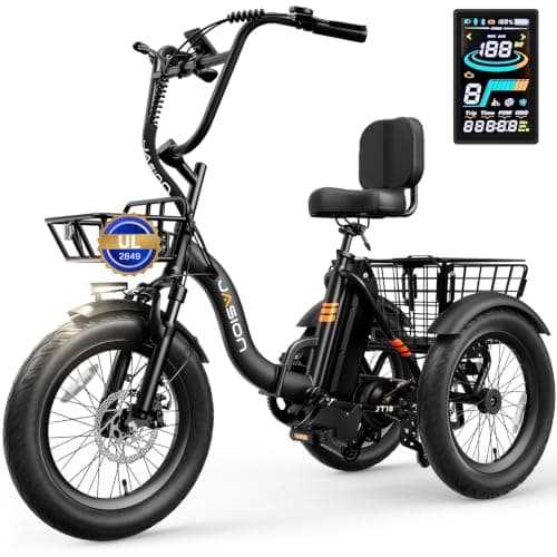 Jasion Electric Trike with Two Baskets