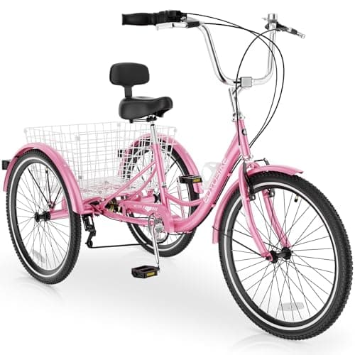 MOPHOTO 7-Speed Adult Tricycle (20/24/26-inch)