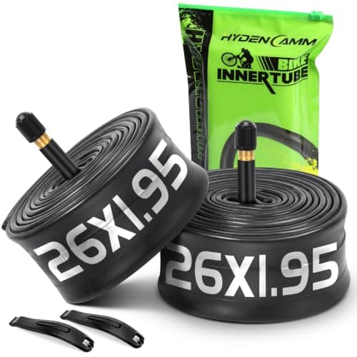 Hydencamm 26 x 1.95 Bike Tubes, 35mm Schrader, 2 Pack