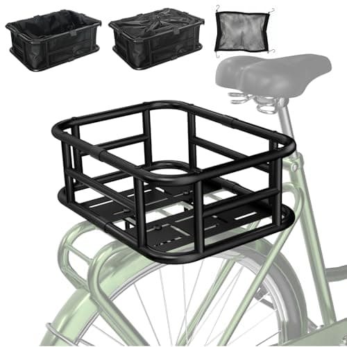 YEYPOP Rear Basket with Liner and Waterproof Cover