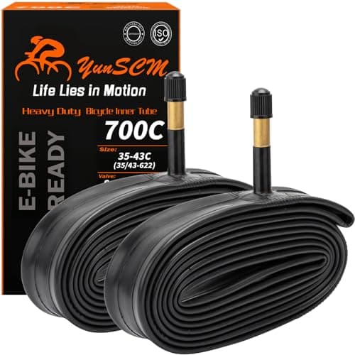 YunSCM 700 x 35/43C Heavy Duty Tubes, 2 Pack