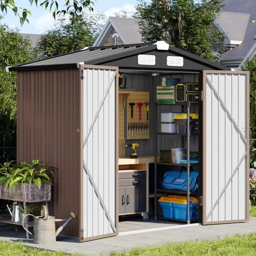 Aoxun 6x4 FT Metal Shed