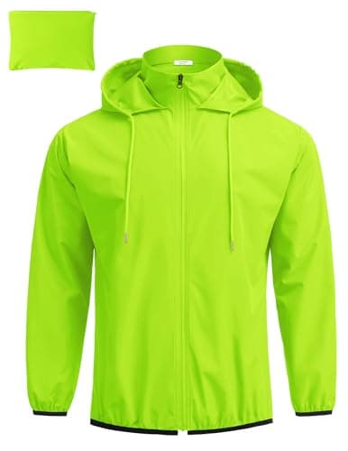 COOFANDY Packable Rain Jacket