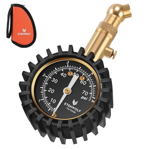 ETENWOLF 0-75 PSI Glow Dial Tire Pressure Gauge