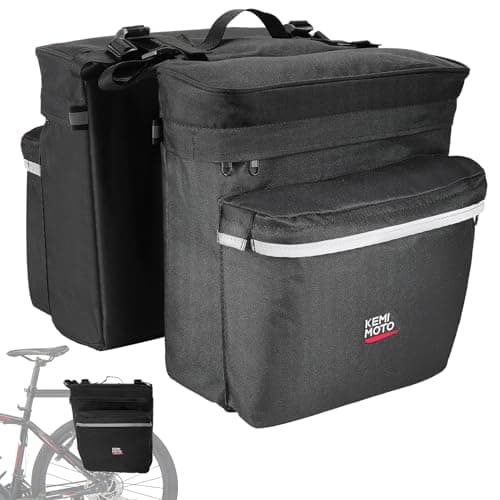 KEMIMOTO 34L Pannier Pair with Rain Cover