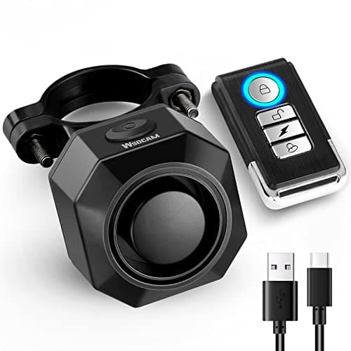 WSDCAM USB Rechargeable Bike Alarm