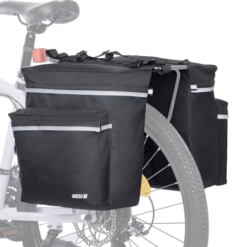 ANCHOM 34L Panniers with Rain Cover
