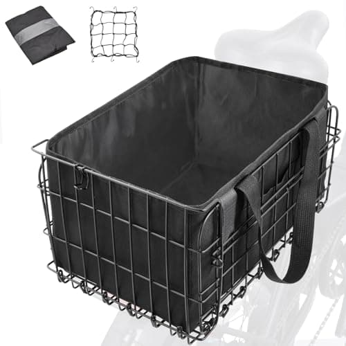 Zacro Folding Metal Rear Bike Basket
