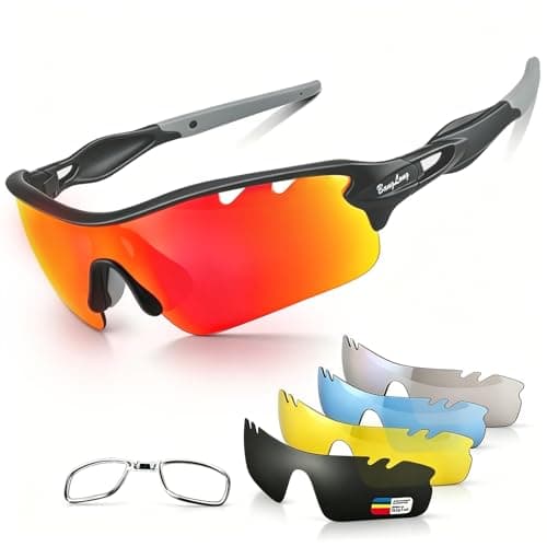 BangLong 5-Lens Polarized Sports Sunglasses