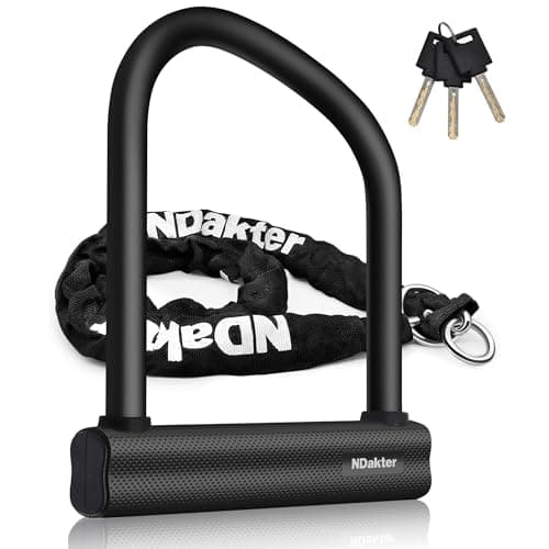 NDakter 18mm U-Lock with 4 ft Chain