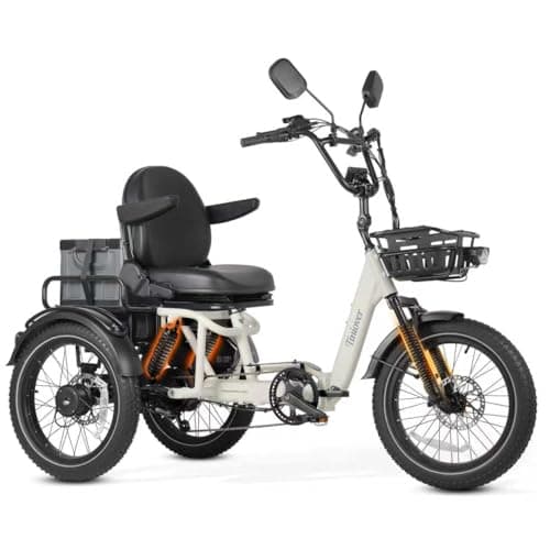 TINIOVER River Folding E-Trike (White)