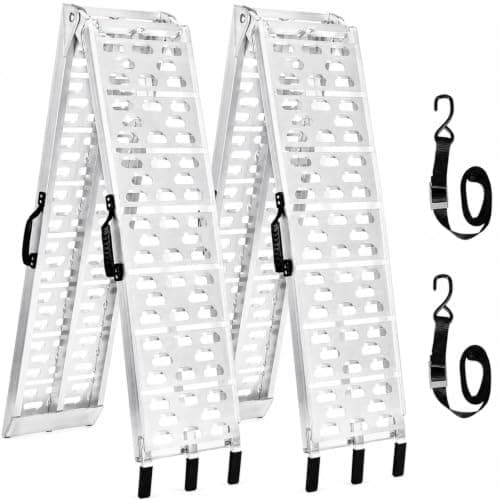 MAXIVAMN 7.5 ft Aluminum Ramps 2 Pack