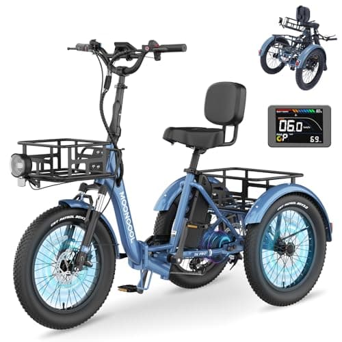 MOONCOOL 750W 48V Folding Tricycle