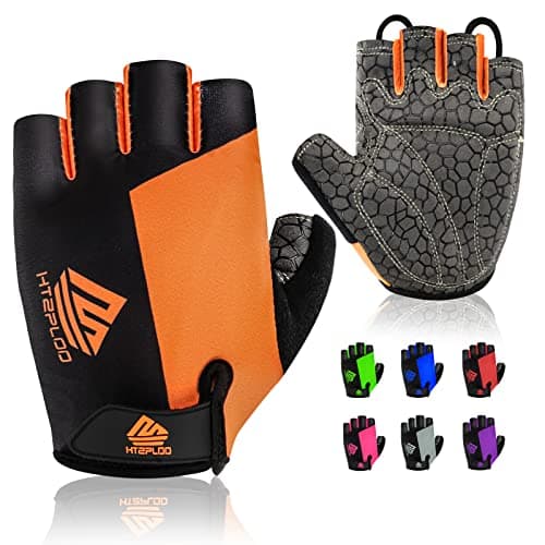 HTZPLOO Half-Finger Gloves, Medium