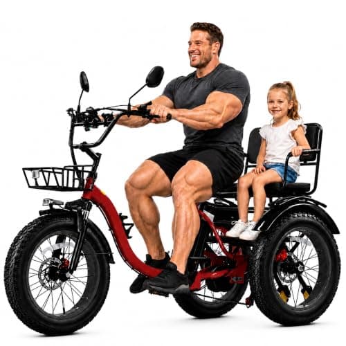 KAKIGO 20 x 4 Inch Two-Seater Electric Trike