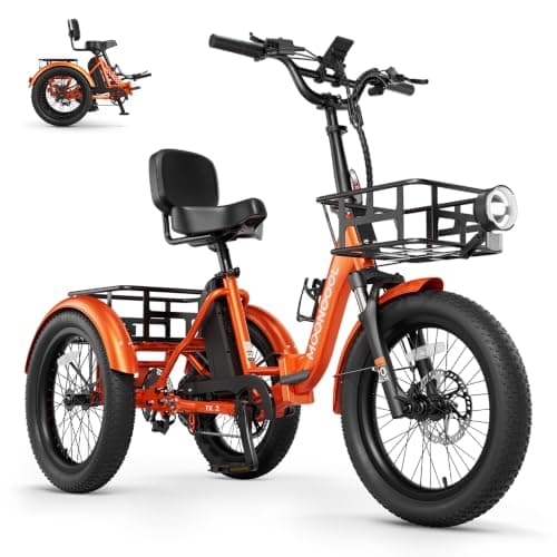 MOONCOOL TK2 Folding Trike with Reverse