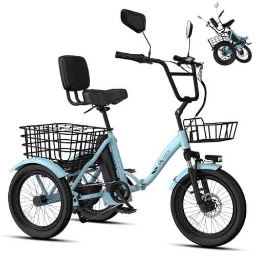 ANCHEER Folding Fat Tire Electric Trike