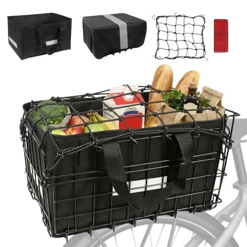 Wdmiya Foldable Rear Bike Basket