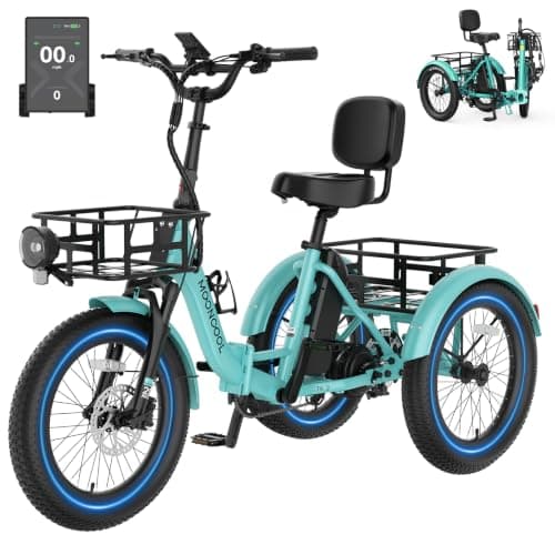 MOONCOOL 500W Folding Electric Trike